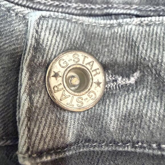 GStar RAW Jeans Mens 30x32 Gray 3D Slim Button Fly Straight Moto Streetwear - Picture 6 of 12